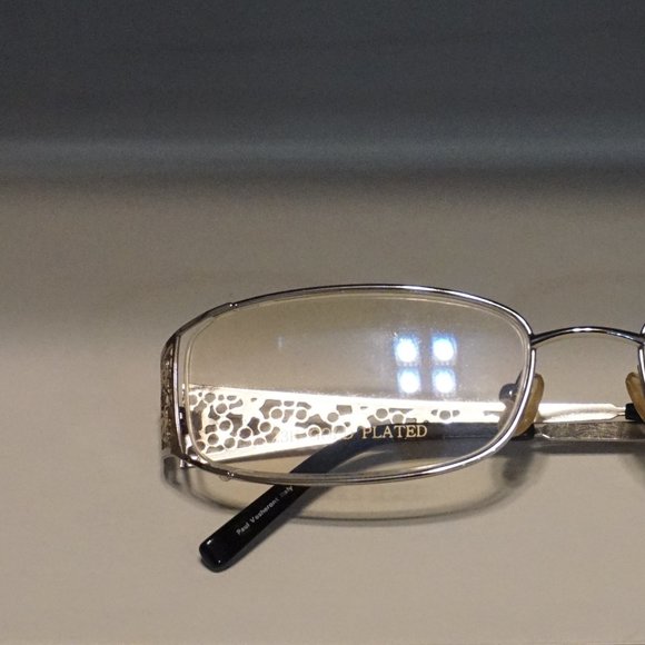 NEW PAUL VOSHERONT PV258 C2 Gold/SILVER  23KGP EYEGLASSES Frame - Picture 5 of 10